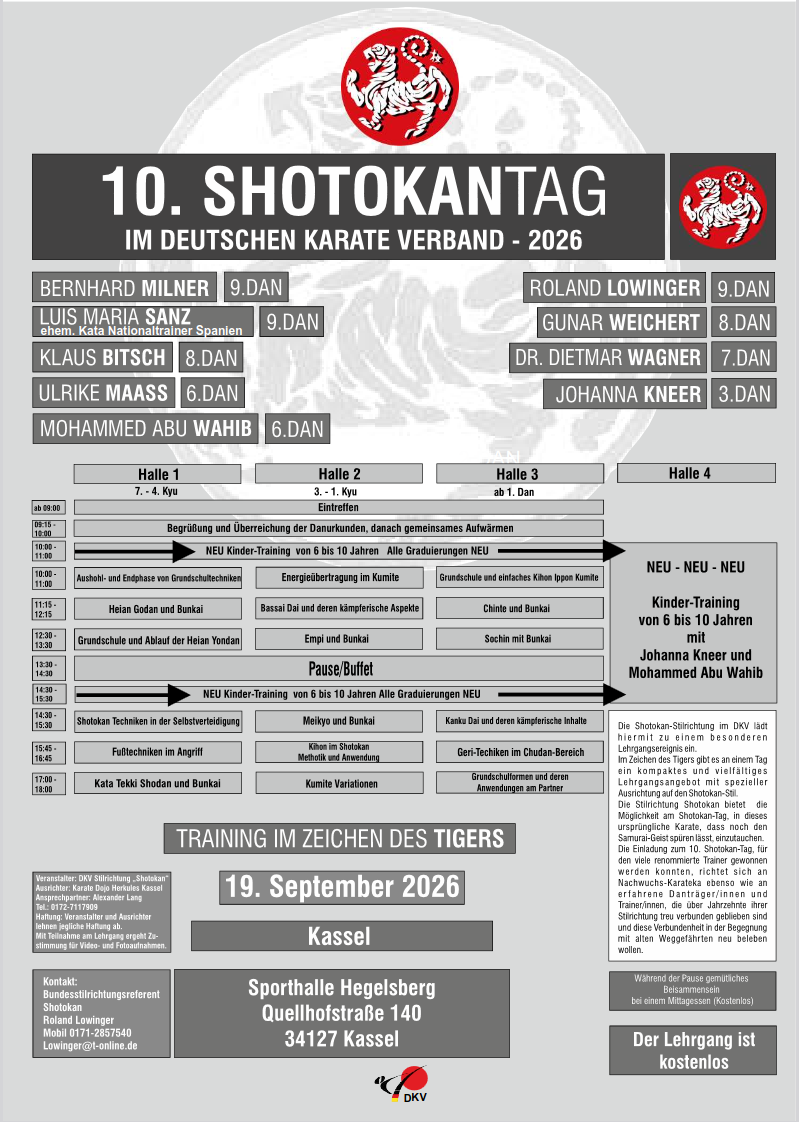 Einladung zum Shotokan Tag in Kassel